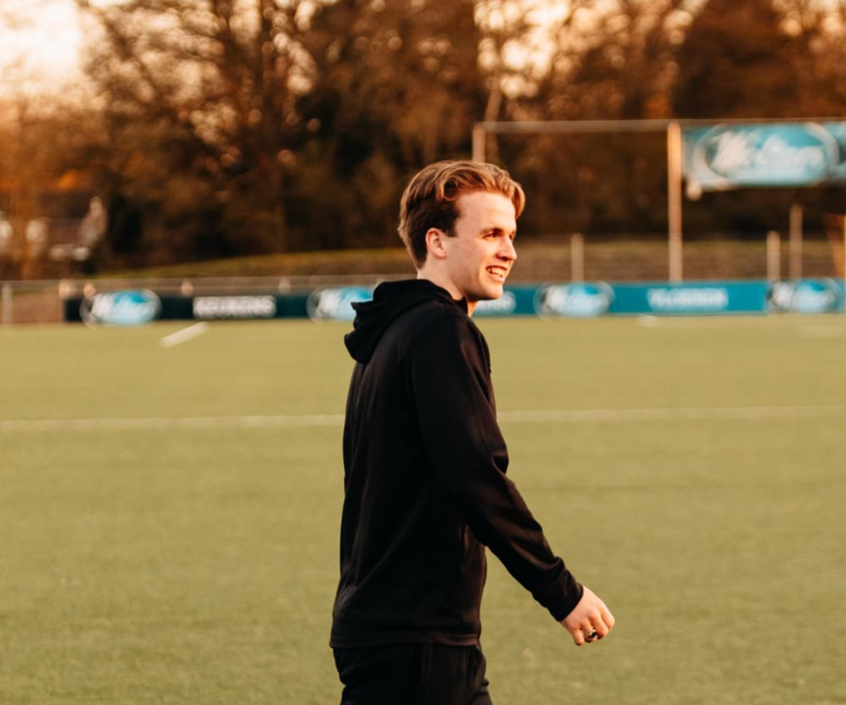 David van Walstijn op het voetbalveld